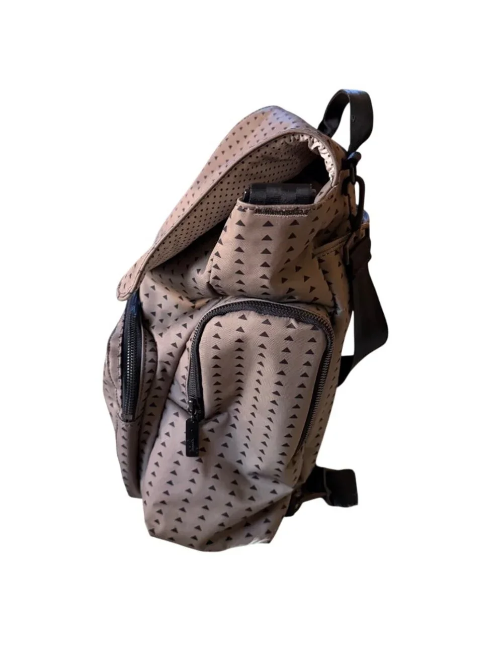 Jujube Vector Backpack With Geometric Print And Multiple Compartments For Everyd